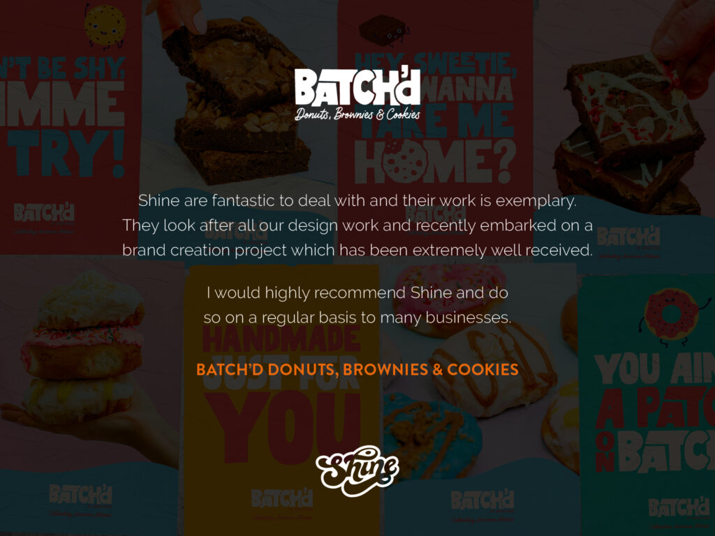 Batch'd dessert brand identity Graphic Design Testimonial