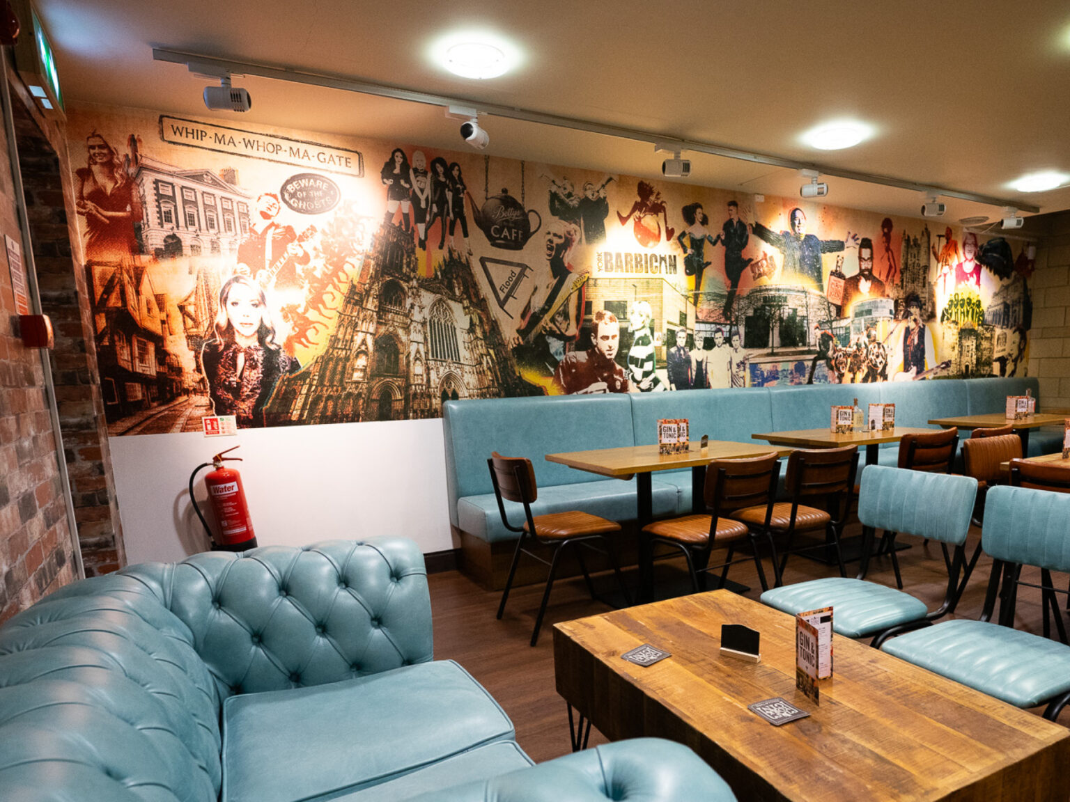 York Barbican Wall Mural Illustration